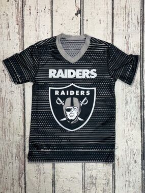 Las Vegas Raiders Flag Football Boys Kids Reversible Sports Jersey Youth